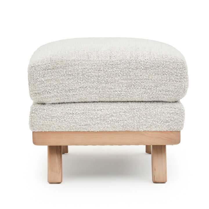 Esme Fabric Ottoman Beige