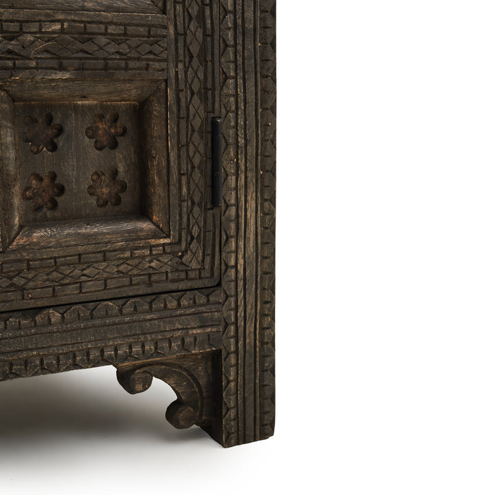 Indira Nightstand Dark Brown