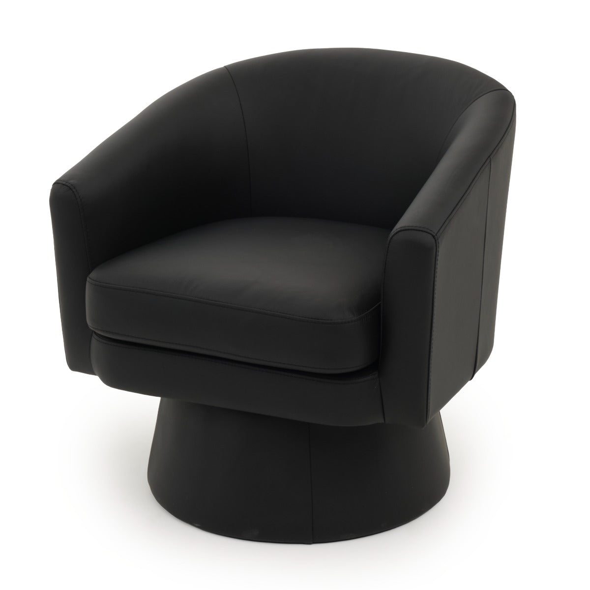 Wesel Swivel Accent Chair Black
