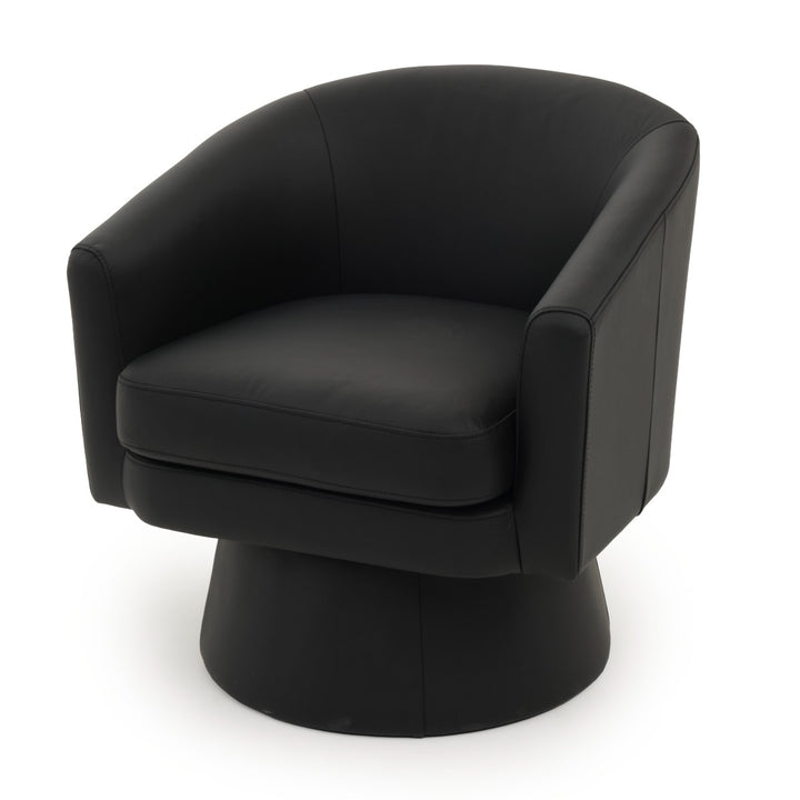 Wesel Swivel Accent Chair Black