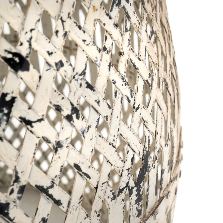 Indira Metal Accent Table Off White