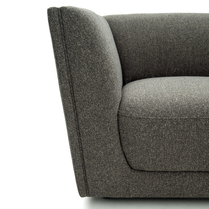 Nathan Modular Right Chair Dark Grey