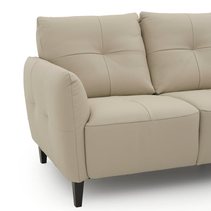 Wessa Leather Sofa Beige