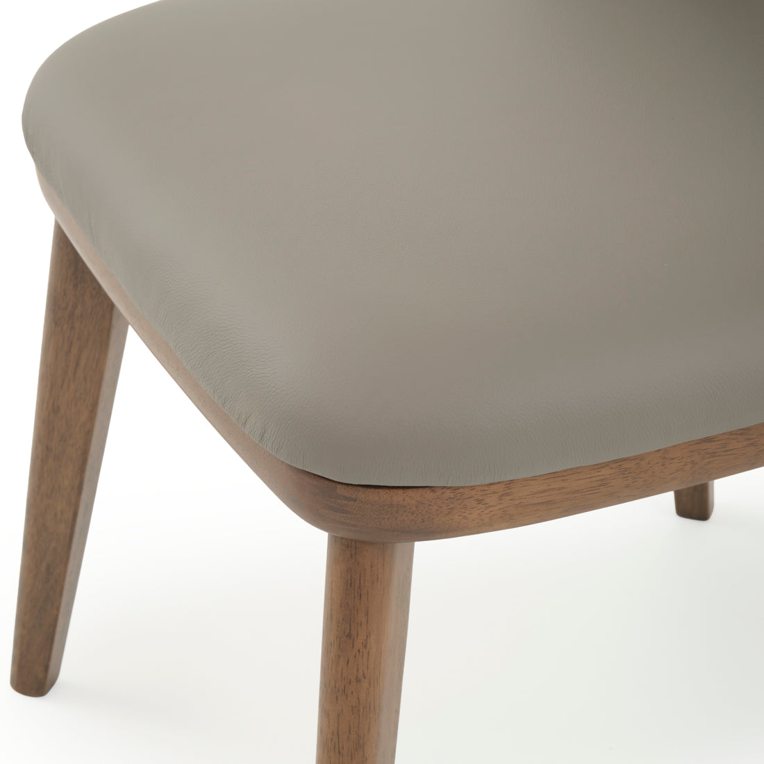 Ewana Leather Chair Dark Grey