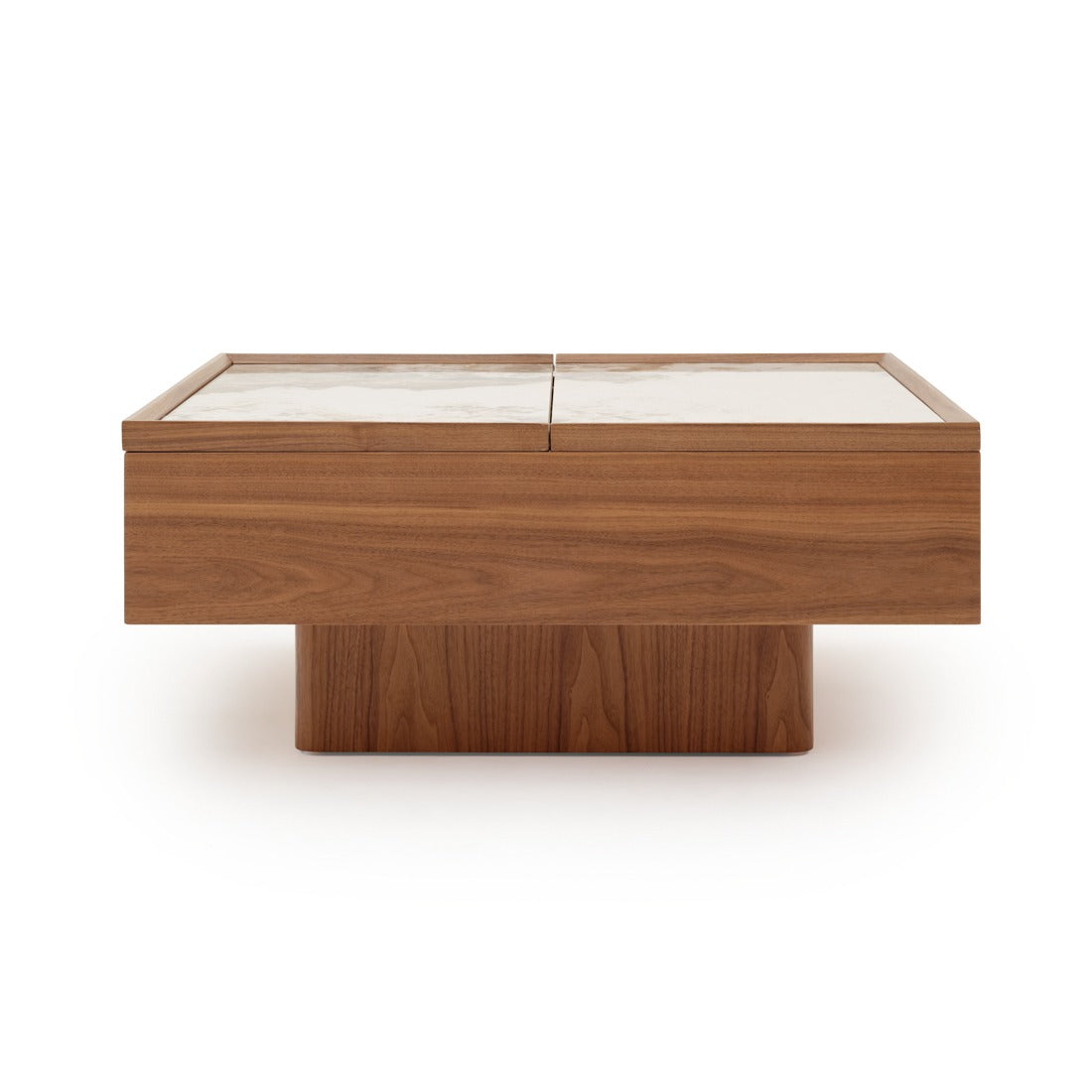 Emoni Coffee Table with Storage Dark Brown