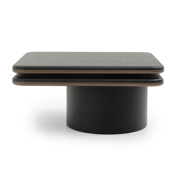 Novalee Wood Coffee Table Black