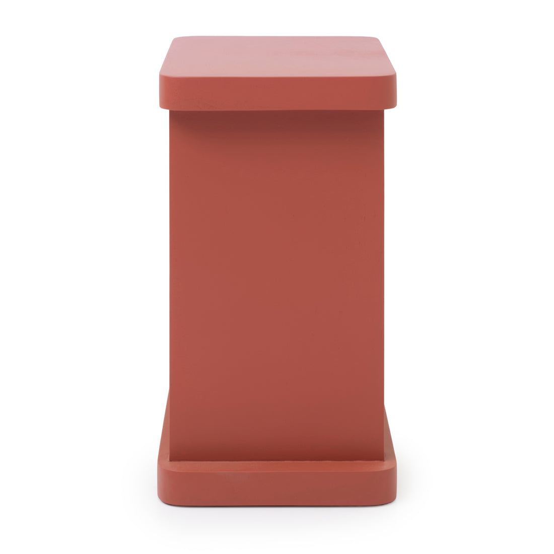 Siya Wood Accent Table Red