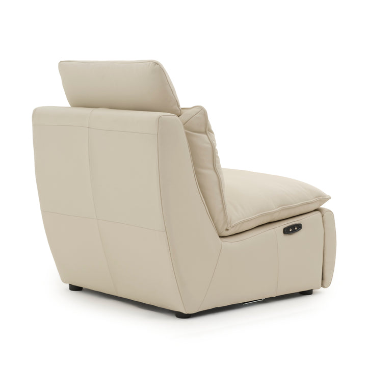 Nadyna Reclining Armless Chair Beige