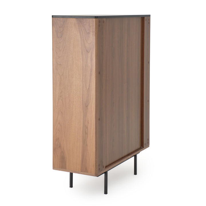 Emory Wood Curio Dark Brown