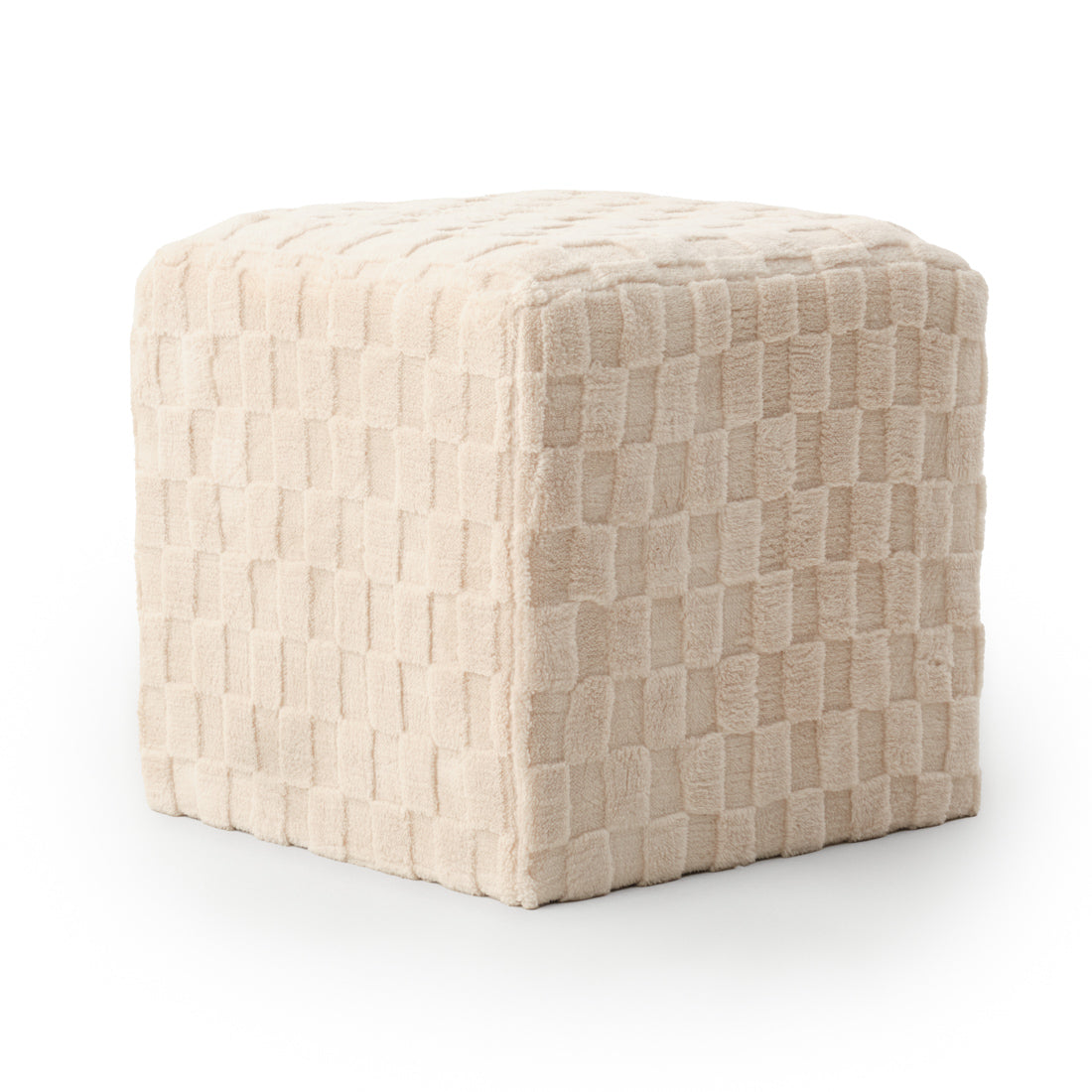 Nimit Fabric Ottoman Off White