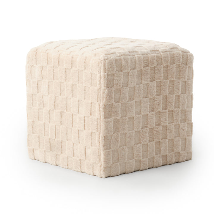 Nimit Fabric Ottoman Off White