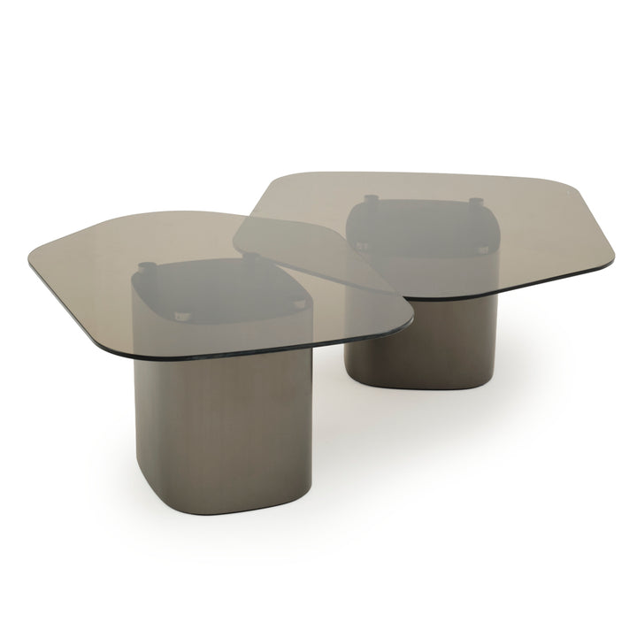 Whitford Glass Coffee Table Dark Grey