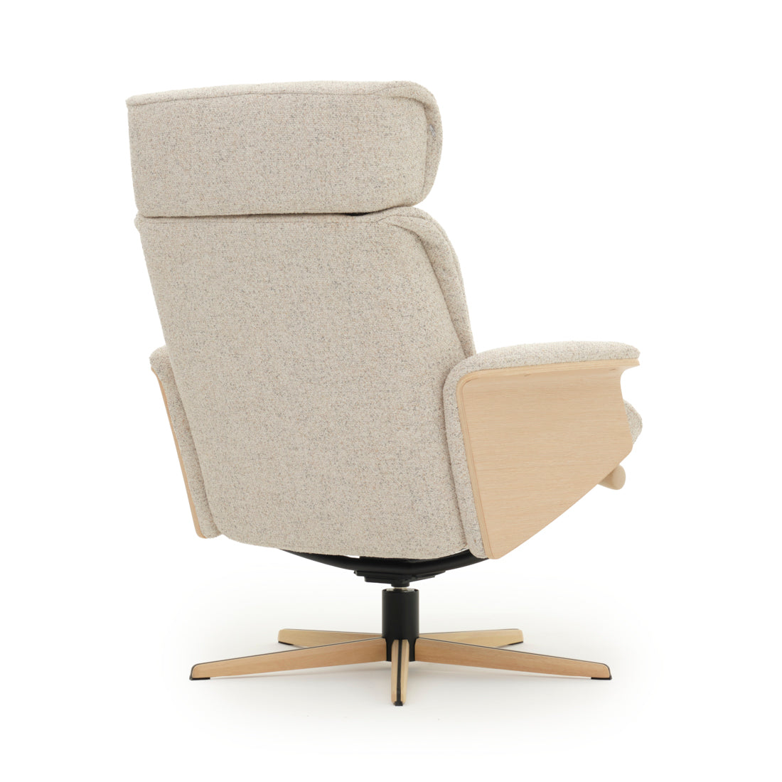 Nakatosa Reclining Chair with Ottoman Beige