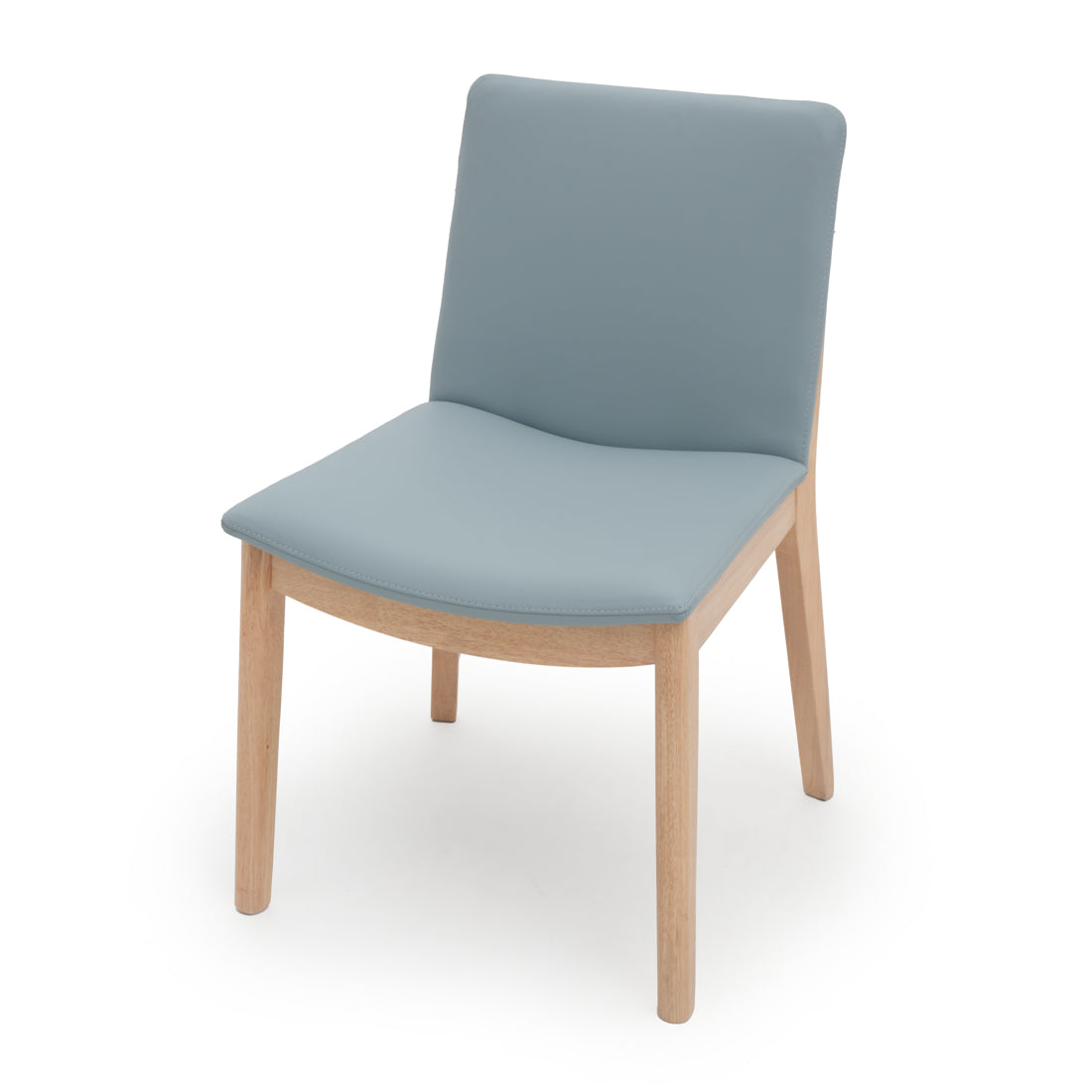 Emy Leather Chair Light Blue