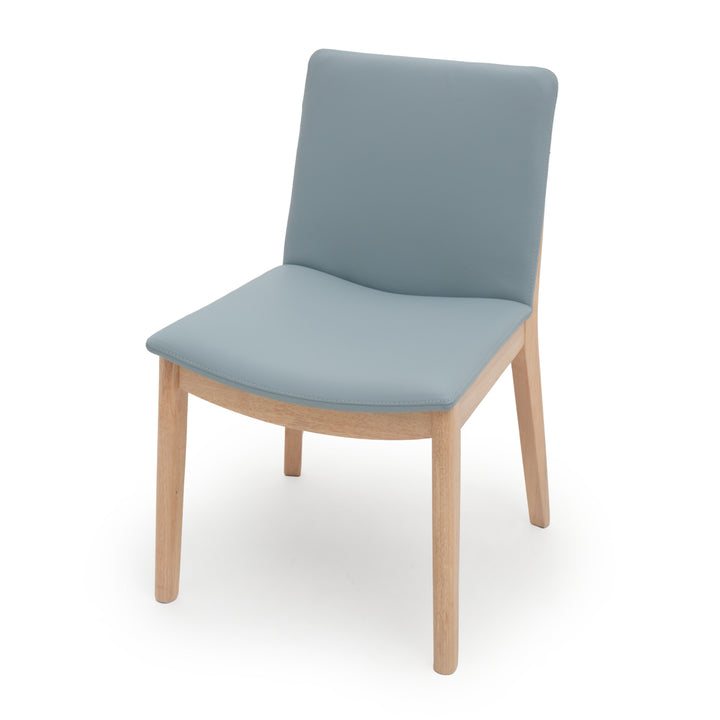 Emy Leather Chair Light Blue