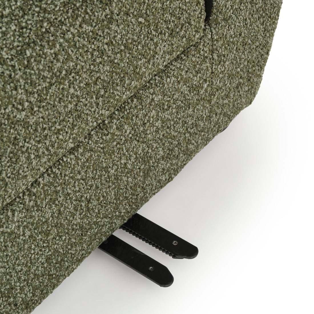 Nesla Fabric Loveseat Dark Green