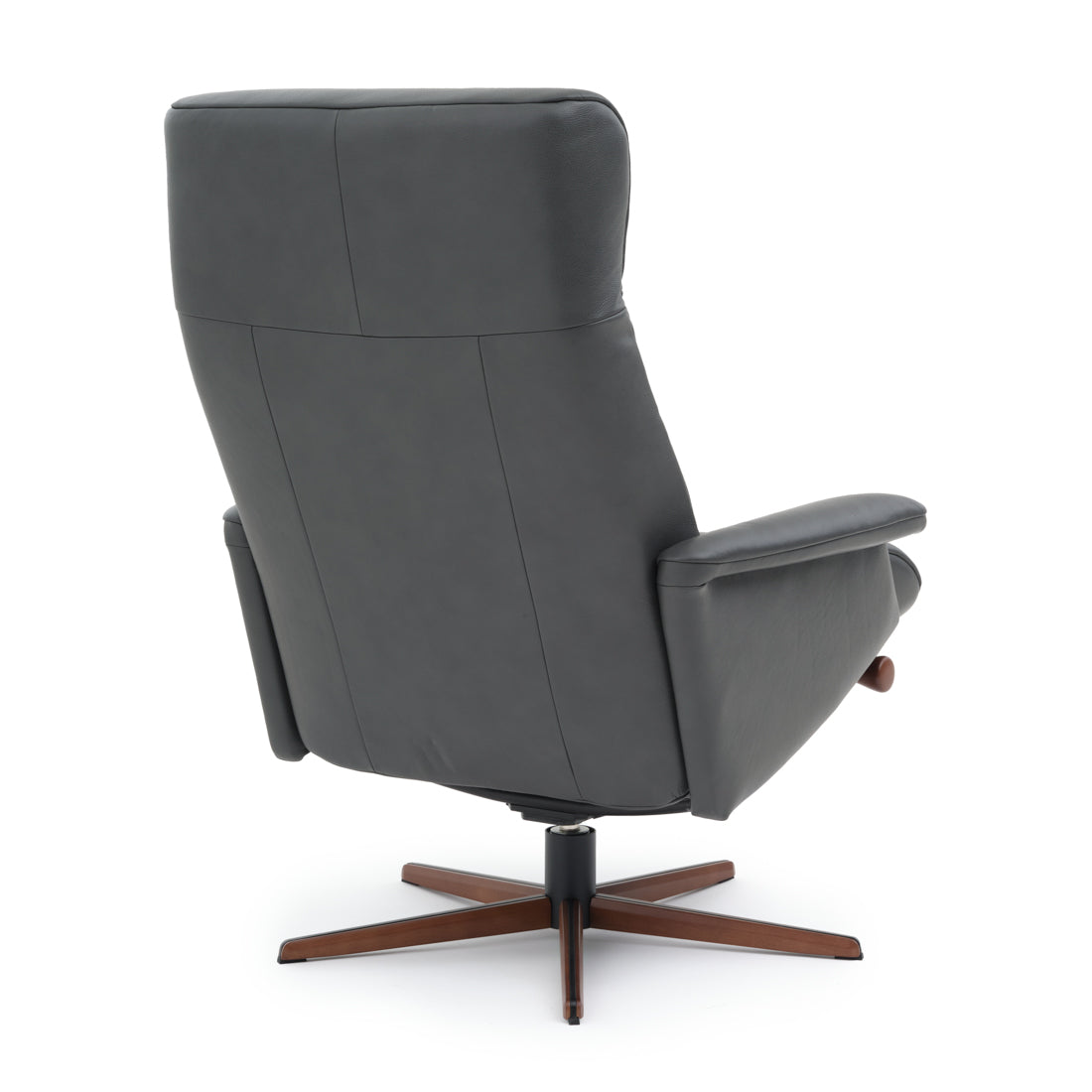 Nell Reclining Chair with Ottoman Dark Grey