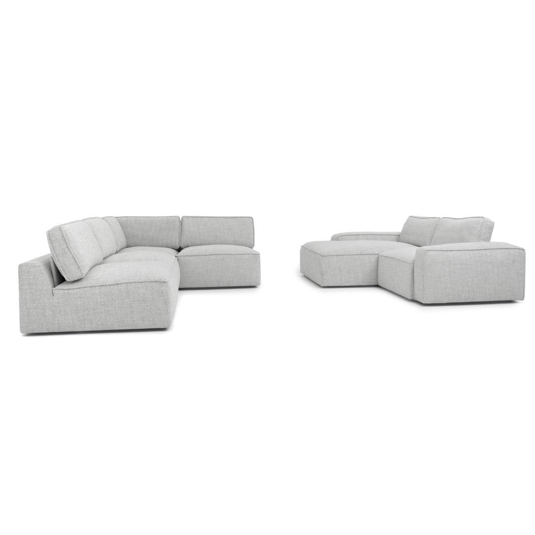 Nash Fabric Modular Set Light Grey