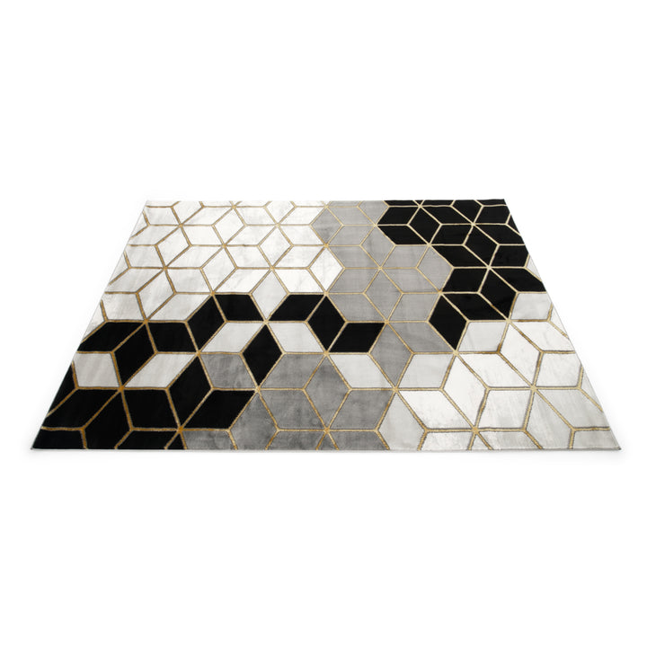 Emente Area Rug Black & White
