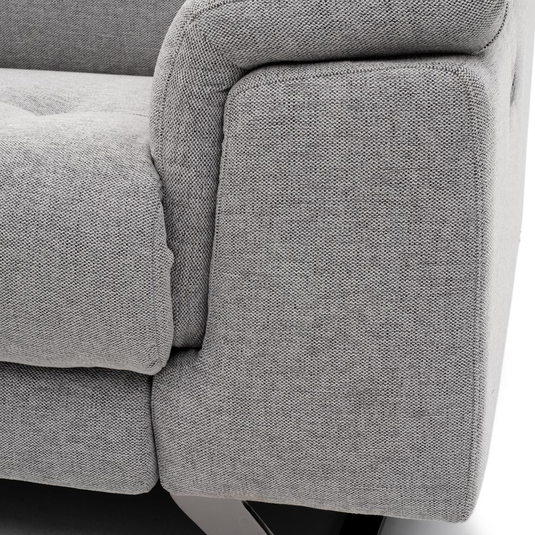 Warren Fabric Reclining Sofa Light Grey