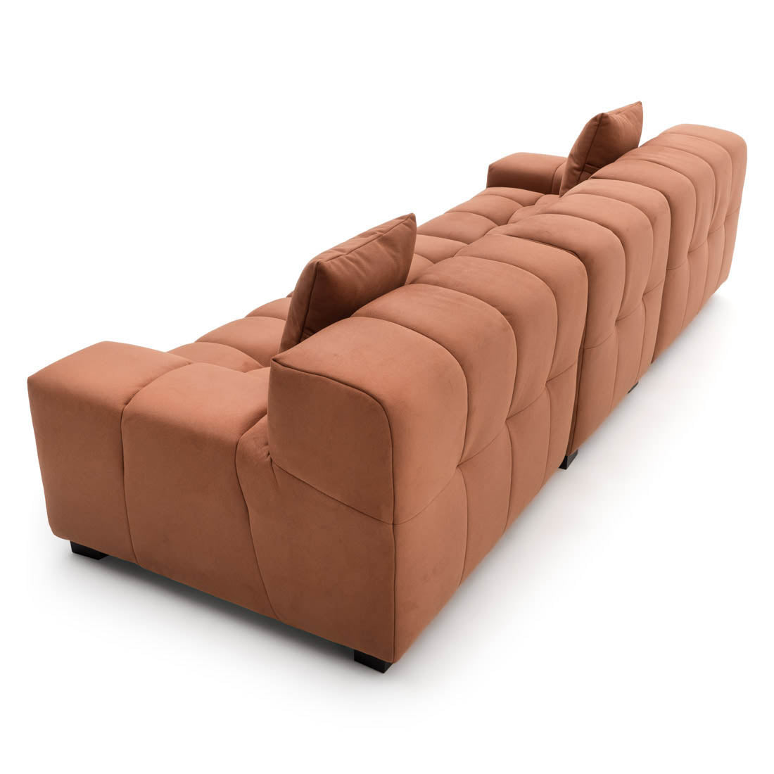 Norika Fabric Modular Sofa Orange
