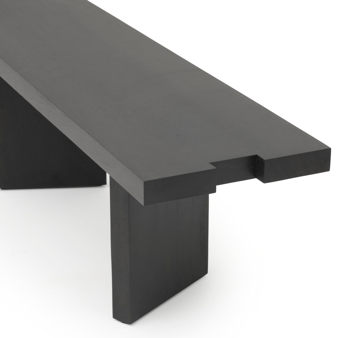 Shayla Wood Bench Black