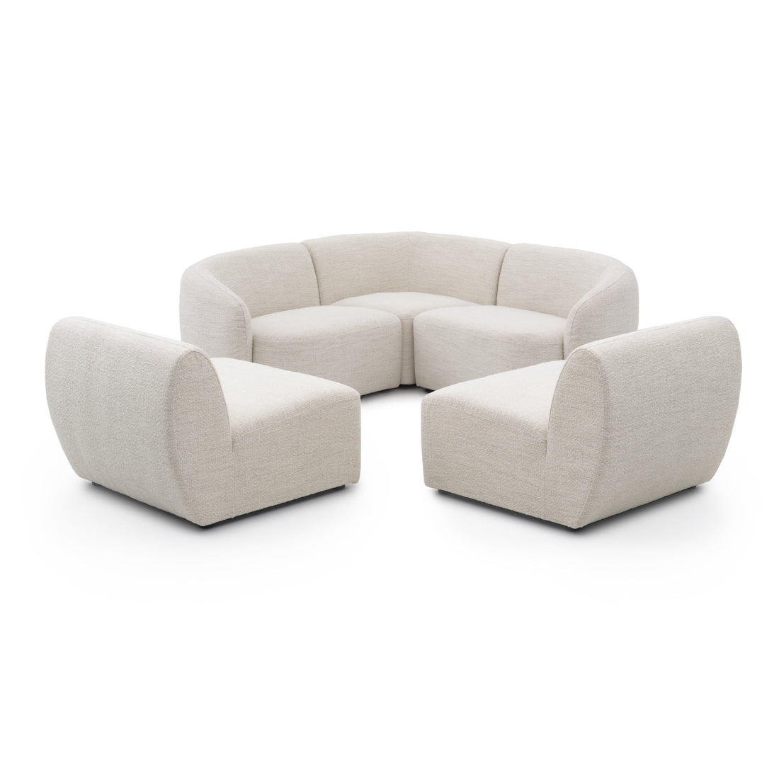 Sorena Fabric Modular Set Off White