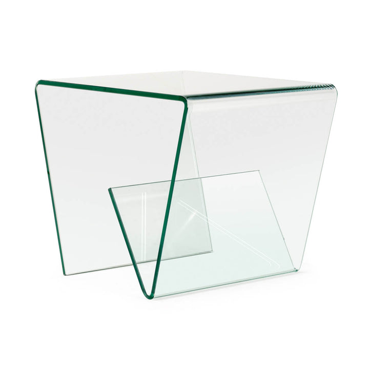 Nitaki Glass End Table Clear