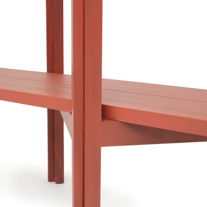 Siya Wood Bookcase Red