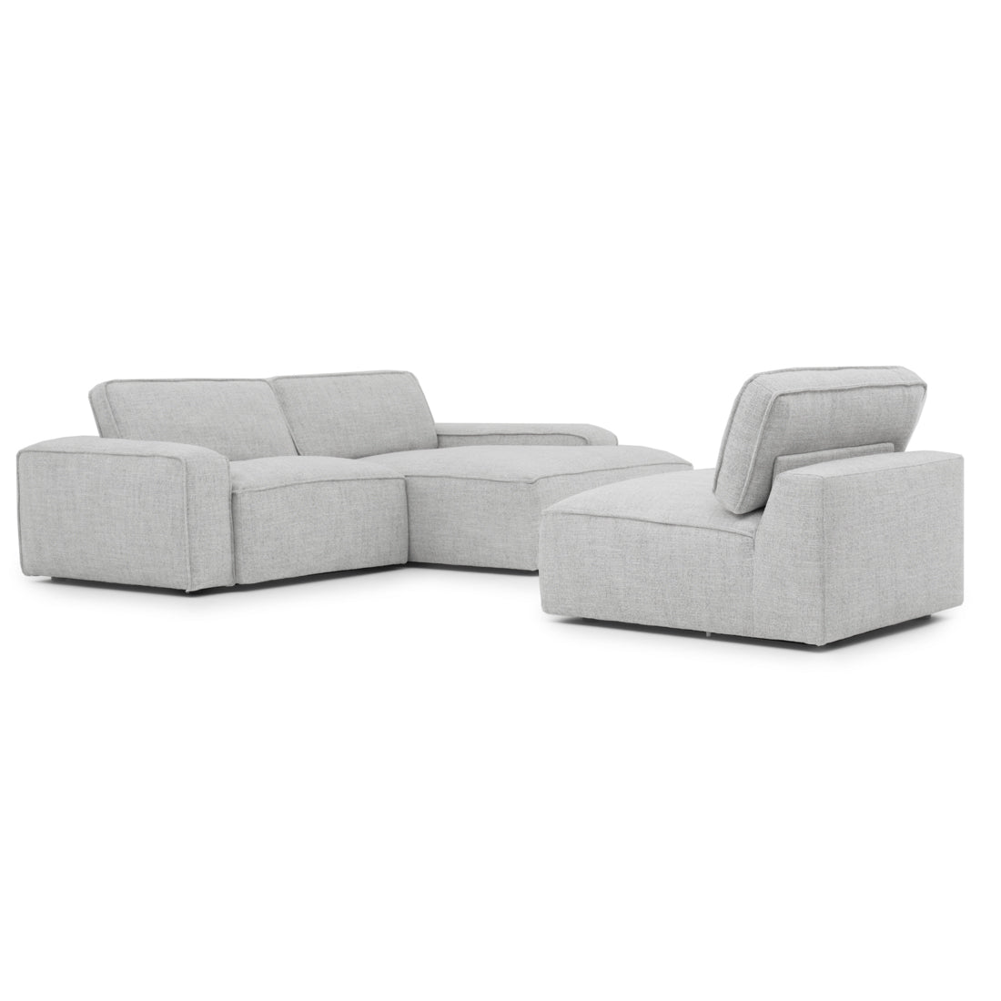 Nash Fabric Modular Set Light Grey