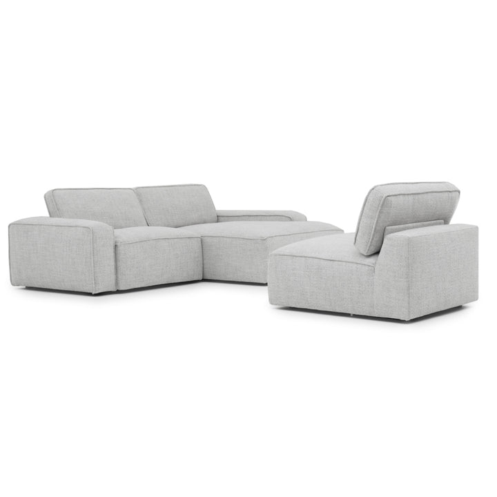 Nash Fabric Modular Set Light Grey