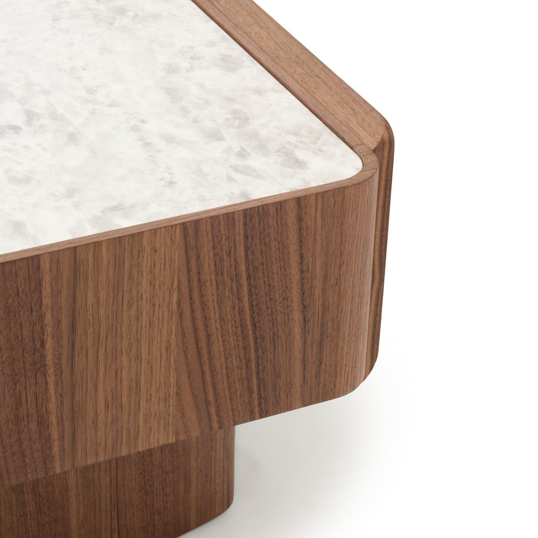 Evana Ceramic Coffee Table Dark Brown