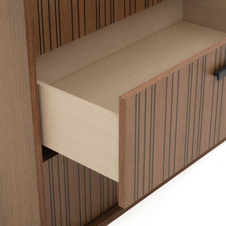 Nitmo 6-Drawer Dresser Dark Brown
