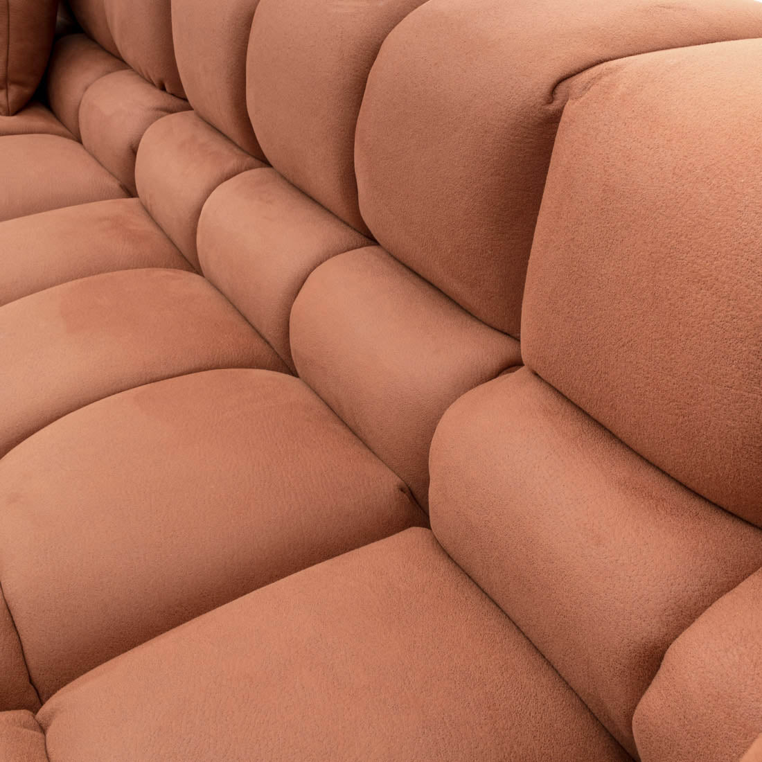 Norika Fabric Modular Sofa Orange