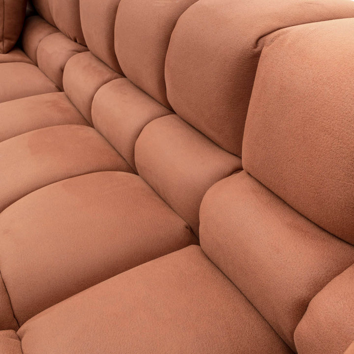 Norika Fabric Modular Sofa Orange