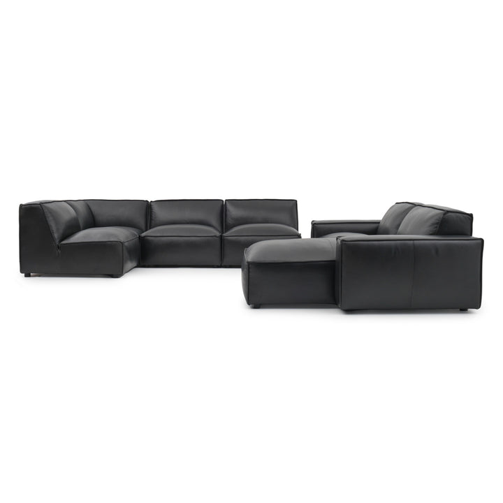 Nook Leather Modular Set Black