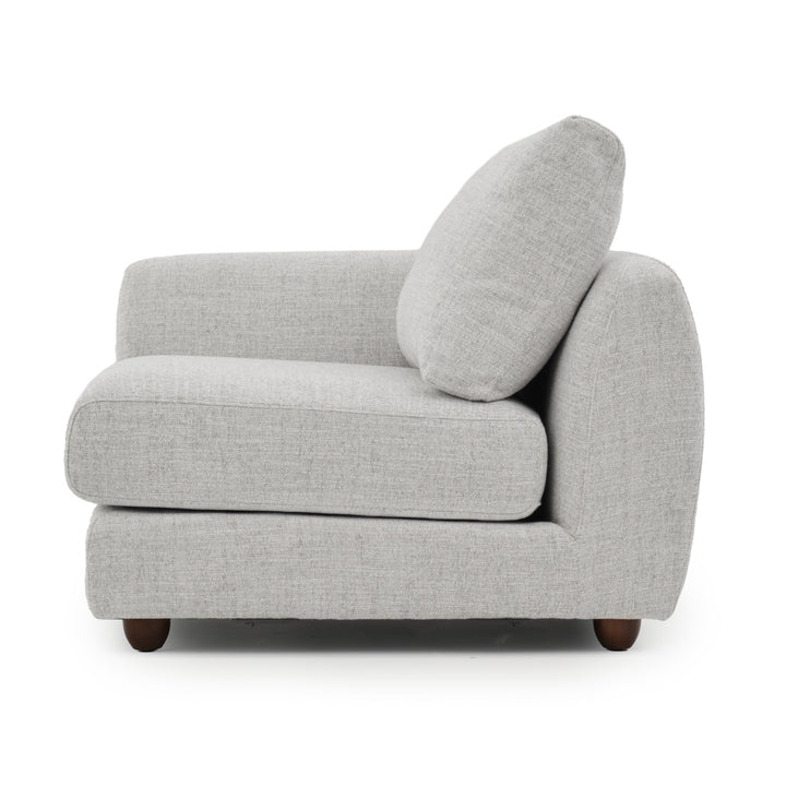 Nadal Modular Left Chair Light Grey