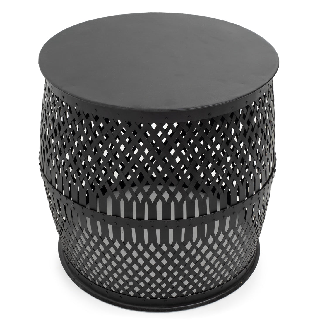 Indira Metal Accent Table Black