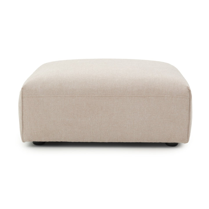 Ellemia Fabric Ottoman Beige