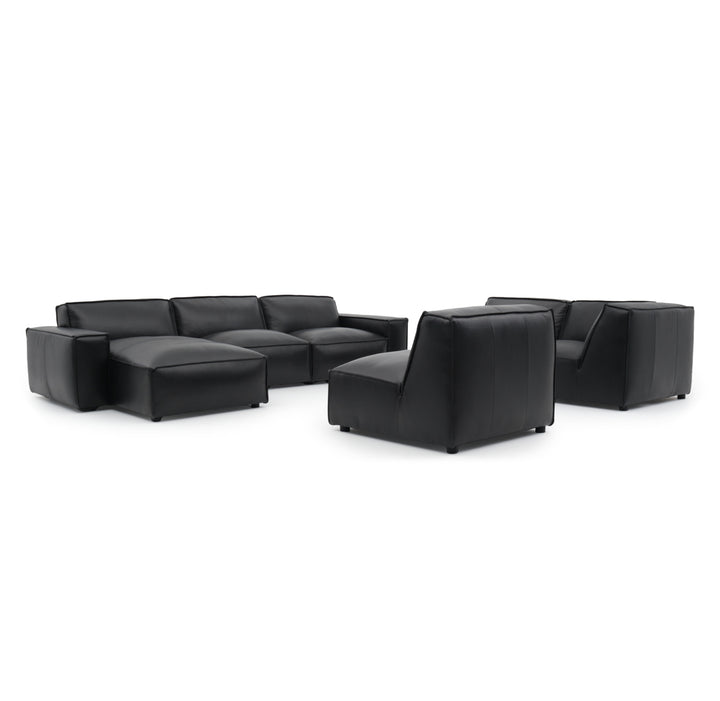 Nook Leather Modular Set Black