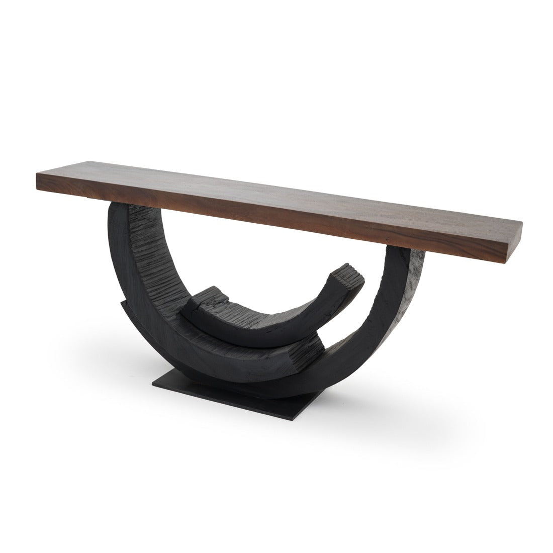 Wintra Wood Console Table Black