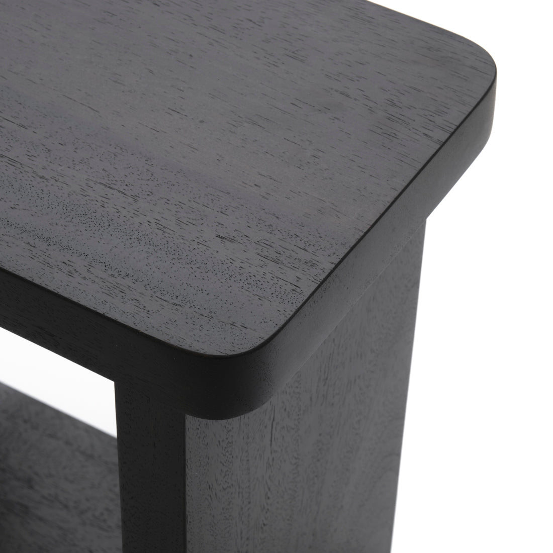 Siya Wood Accent Table Black