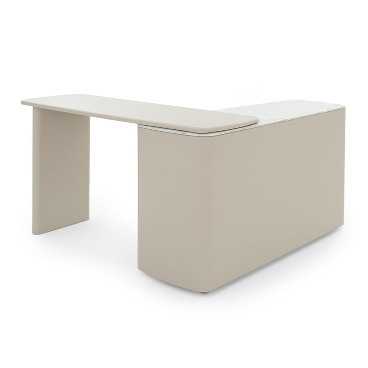 Wissam 3-Drawer Dresser Light Grey