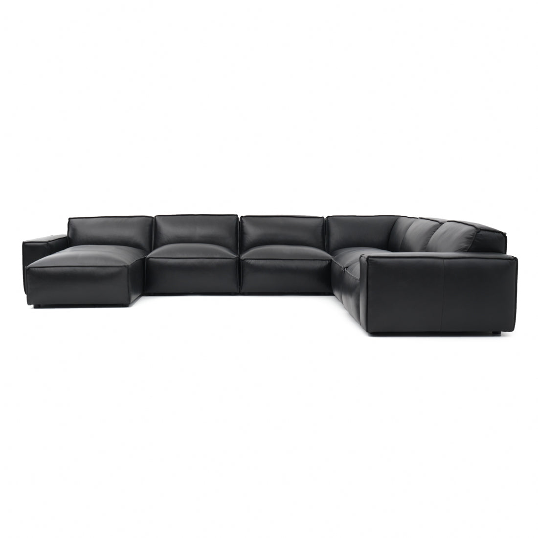 Nook Leather Modular Set Black