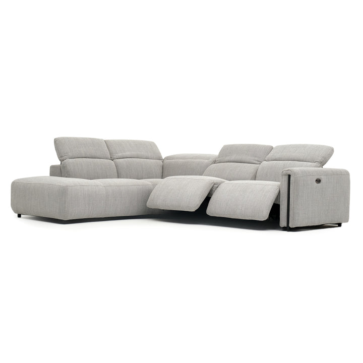 Wilnoir Reclining Sectional Sofa Light Grey