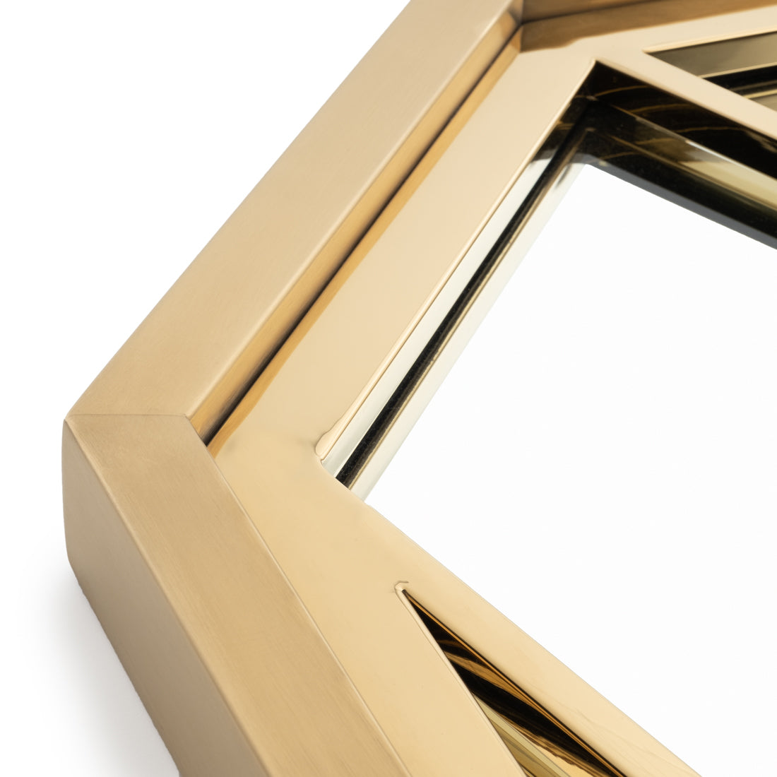 Wavi Floor Mirror Gold