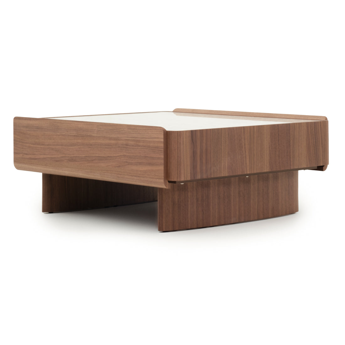 Evana Ceramic Coffee Table Dark Brown