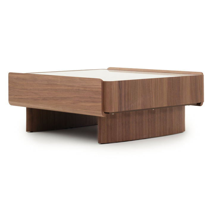 Evana Ceramic Coffee Table Dark Brown