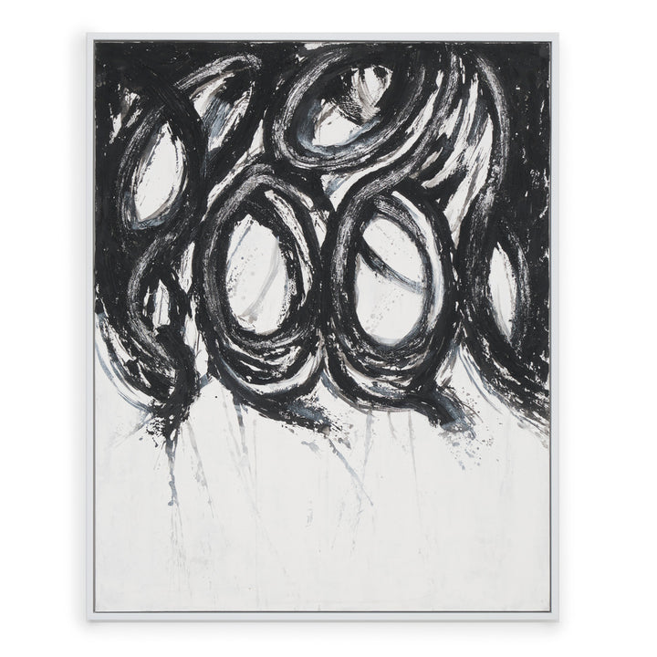 Eclat Painting on Canvas Black & White