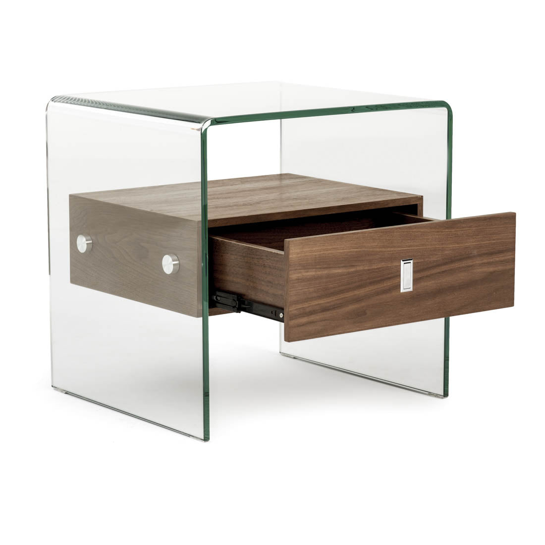 Nima Glass End Table Clear